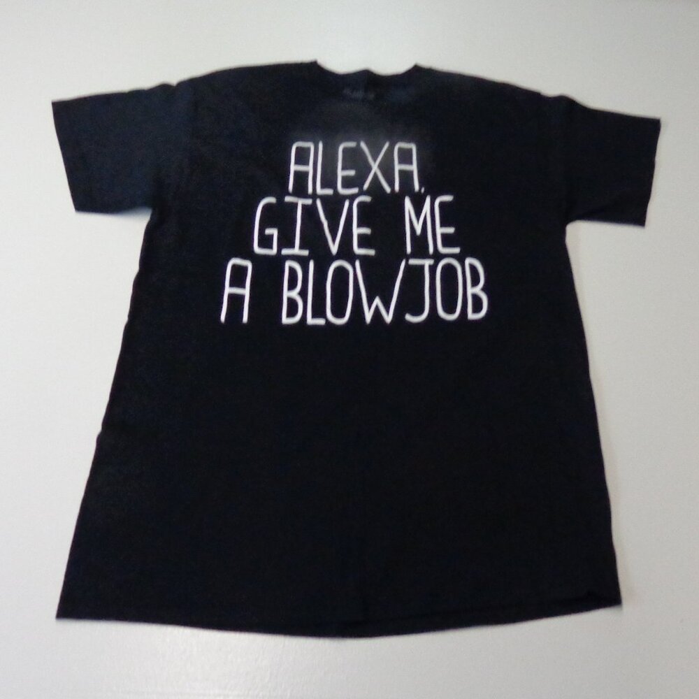 Spencer's 100% Cotton Black Tee Size Large Favor From Alexa ;)